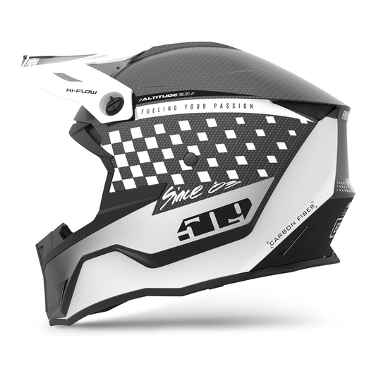 509 Altitude 2.0 Off-Road Carbon Fiber Helmet - Speedsta White