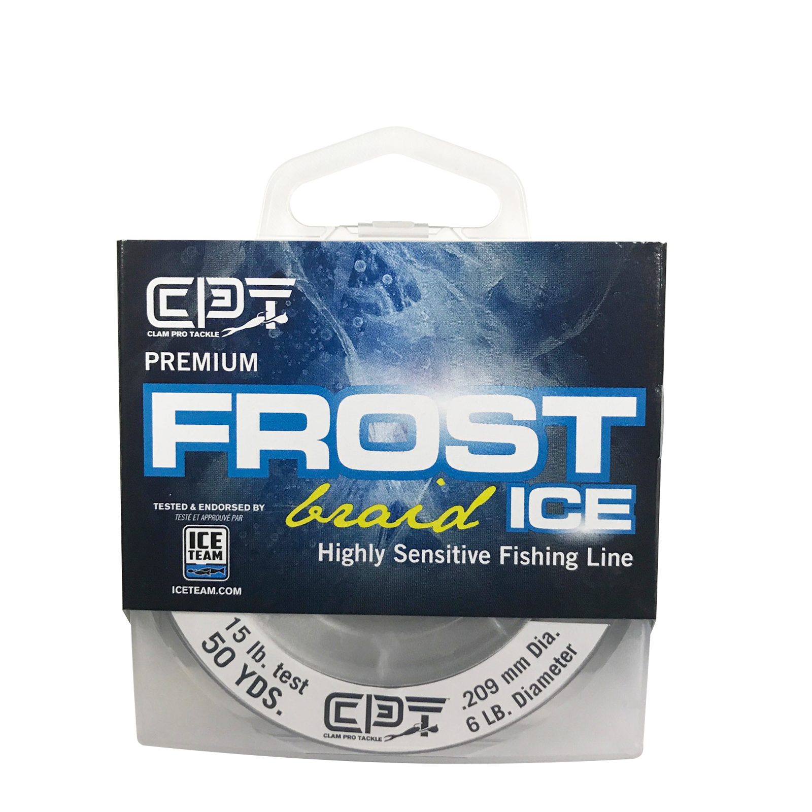 Clam Frost Ice Premium Braided Fishing Line
