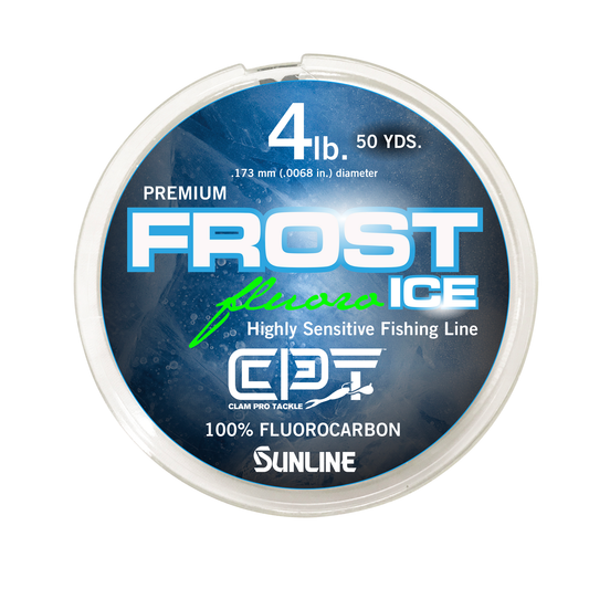 Clam Frost Ice Premium Fluorocarbon Fishing Line - Metered