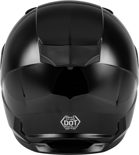 GMAX FF49S Helmet W/Electric Shield Black