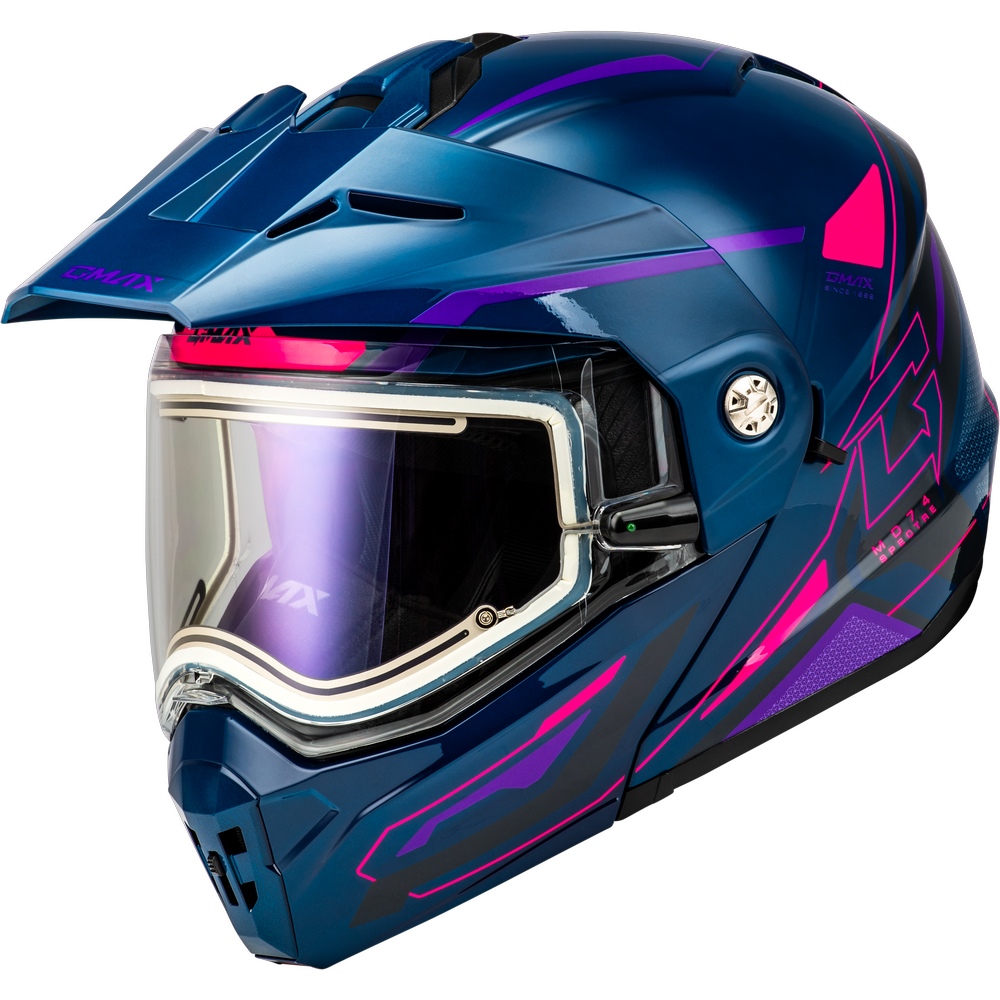 GMAX MD-74S Spectre Snow Helmet (Electric Shield) – Up North Sports