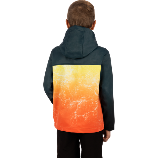 FXR Youth Hydrogen Softshell Jacket Inferno Ripple - Dark Steel