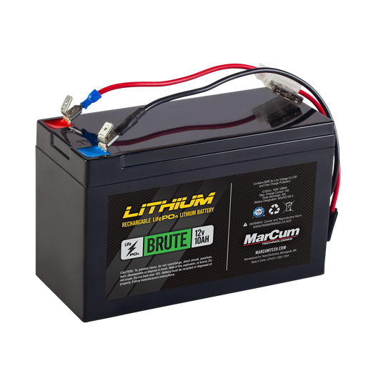 Marcum 12V 10Amp Lithium Battery w/ 3amp Charger