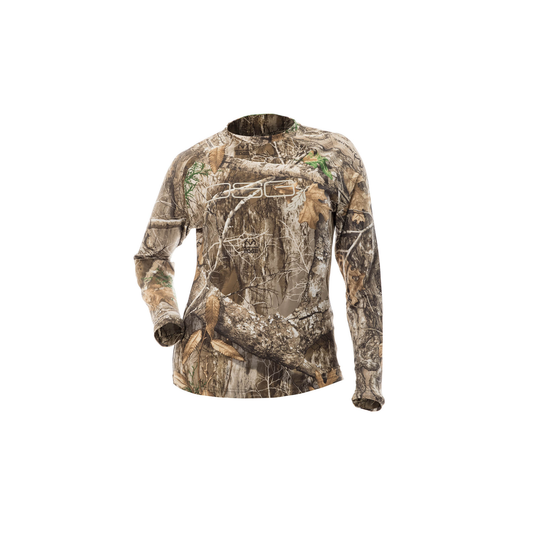 DSG Women's Long Sleeve Camo Tech Shirt Realtree Edge