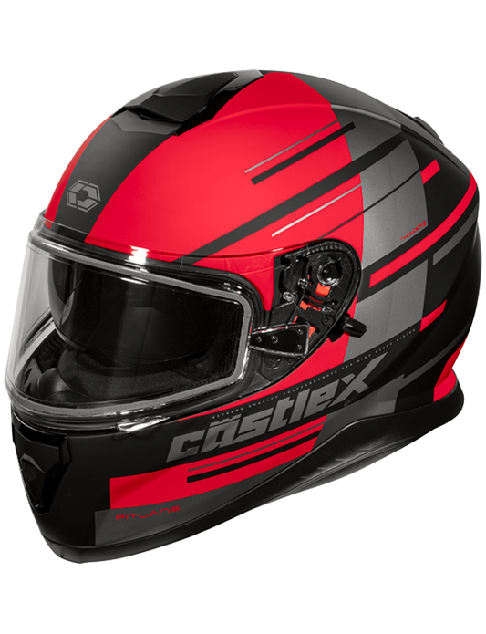 Castle X Thunder 3 SV Pitlane Snow Helmet w/Electric Shield