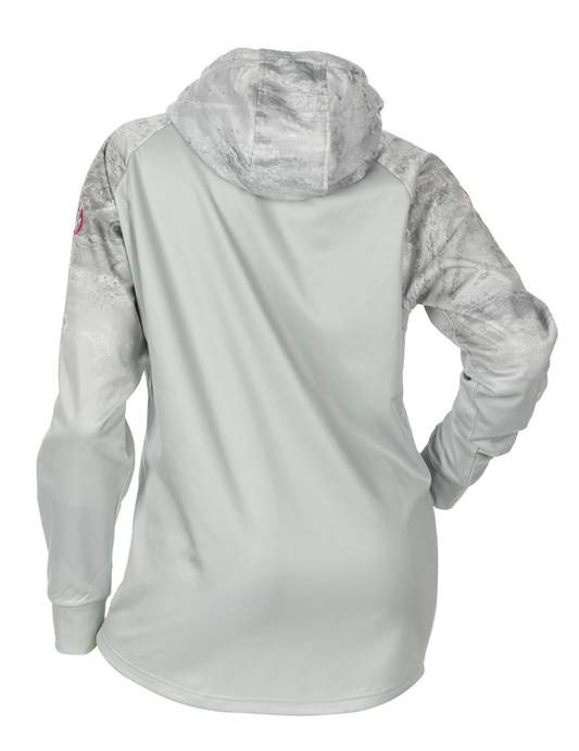 DSG Women's Starr Technical UPF Hoodie - Mist/Realtree® Aspect White Out