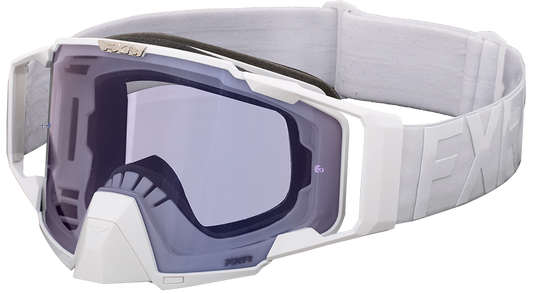 FXR Pilot MX Goggle BLIZZARD / Crimson Lens w/Sapphire Finish