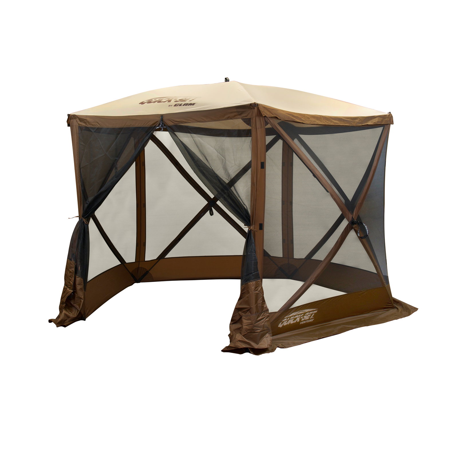 Clam Quick-Set Venture Screen Shelter - Brown/Tan – Up North Sports