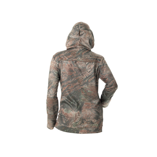 DSG Women's Skylar Technical Hoodie-River Bend Realtree Aspect Camo