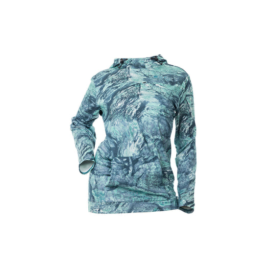DSG Women's Skylar Technical Hoodie- Seafoam Realtree Aspect Camo
