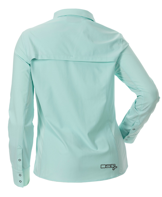 DSG Women's Victoria Snap-Up UPF Shirt - Sun-Washed Aqua
