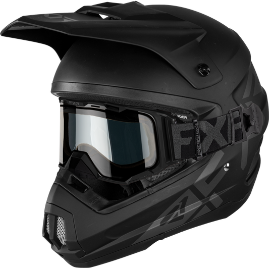 FXR Torque Cold Stop QRS Helmet w/ Maverick Goggle