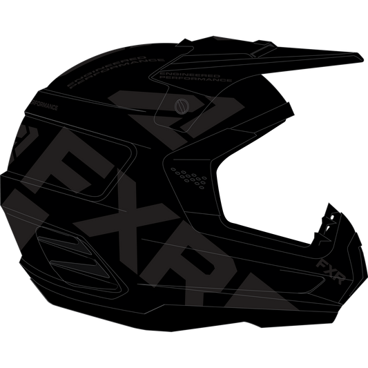 FXR Torque Cold Stop QRS Helmet w/ Maverick Goggle