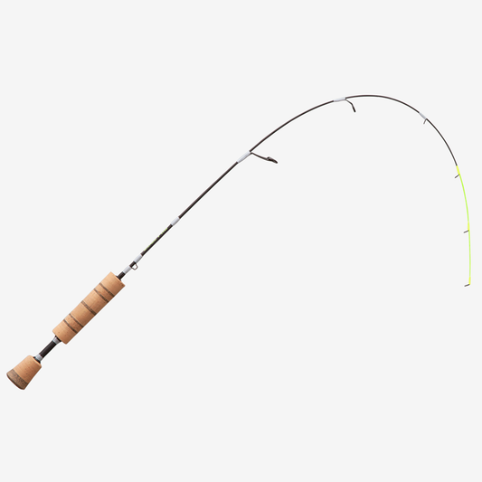 13 Fishing Wicked Pro Ice Rod - Composite Blank - Split Grip Handle 32 Inch Bent