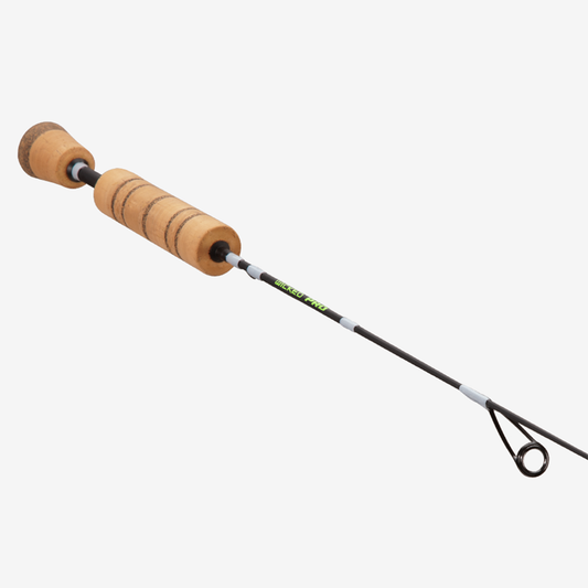 13 Fishing Wicked Pro Ice Rod - Composite Blank - Split Grip Handle 32 Inch Label