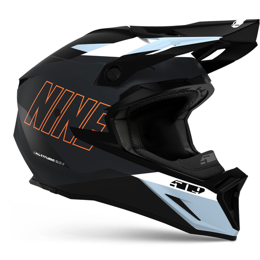 509 Altitude 2.0 Helmet - Dark Ops with Orange