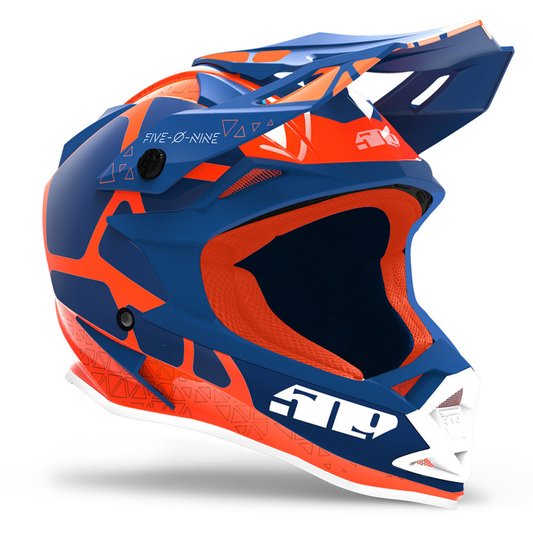 509 Altitude Offroad Helmet - Orange / Navy Hextant