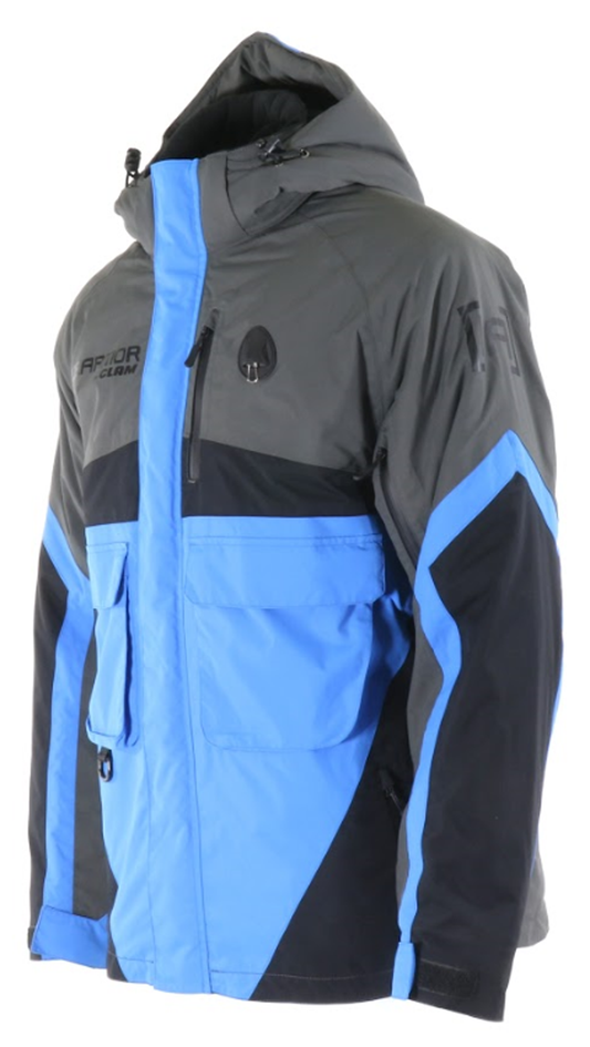 Ice Armor Ascent Float Parka - Charcoal / Blue / Black
