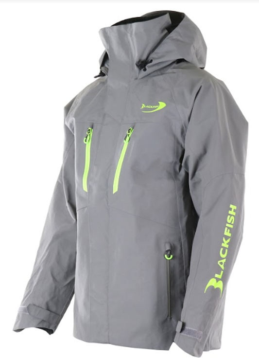 BlackFish Torrent Rain Jacket - Charcoal / Lime