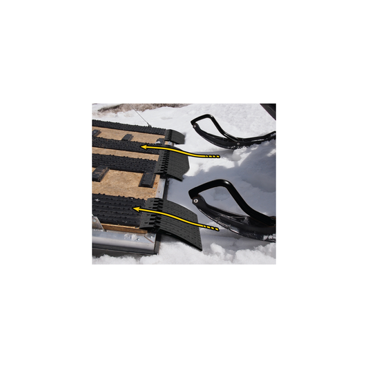 Caliber Edge Glides 2.0 Trailer Snowmobile Ski Edge Glide System - 2 Pack 48" Kit