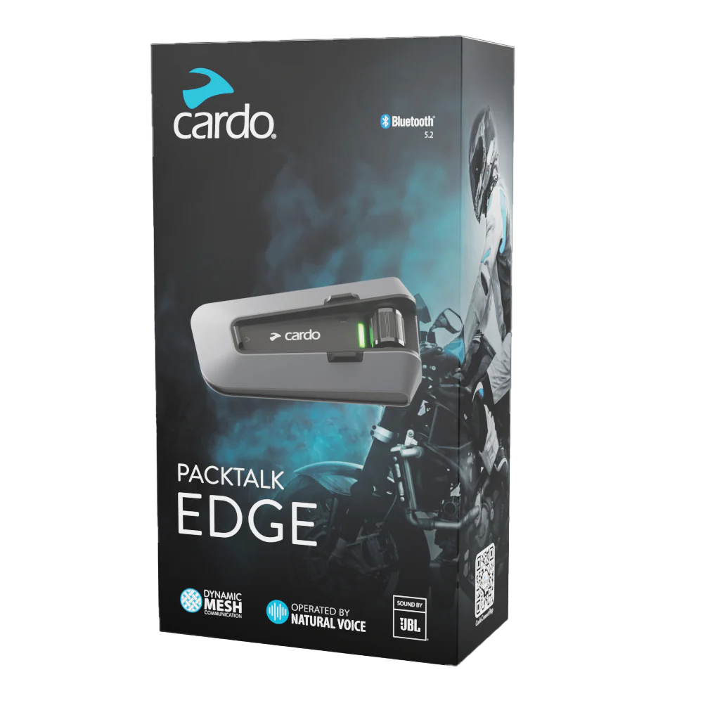 Cardo Packtalk Edge Bluetooth Mesh Communication System – Up North Cardo Packtalk Edge Bluetooth Mesh Communication System – Up North