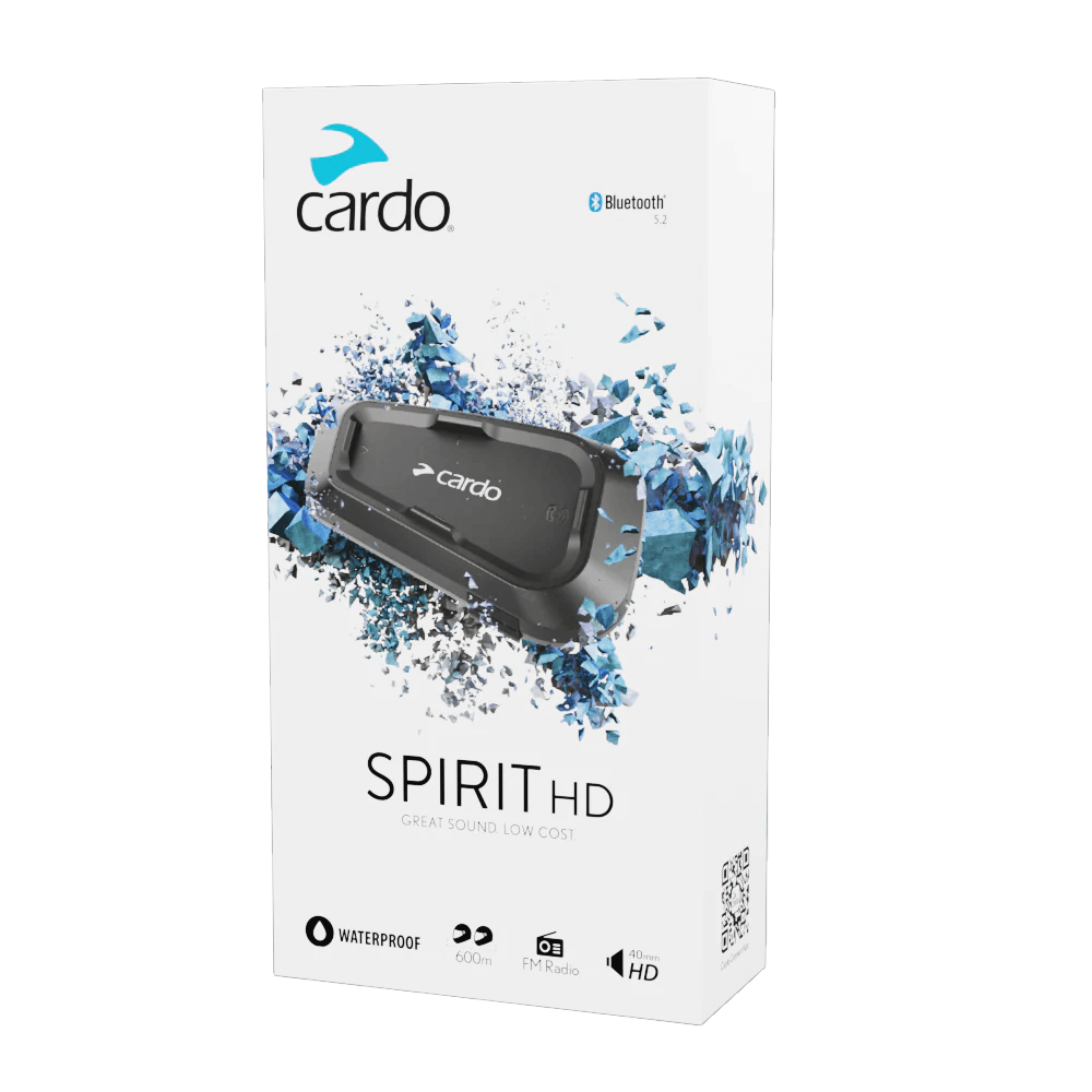 Cardo Spirit HD Bluetooth Communicator with HD Sound – Up North Sports Cardo Spirit HD Bluetooth Communicator with HD Sound – Up North Sports