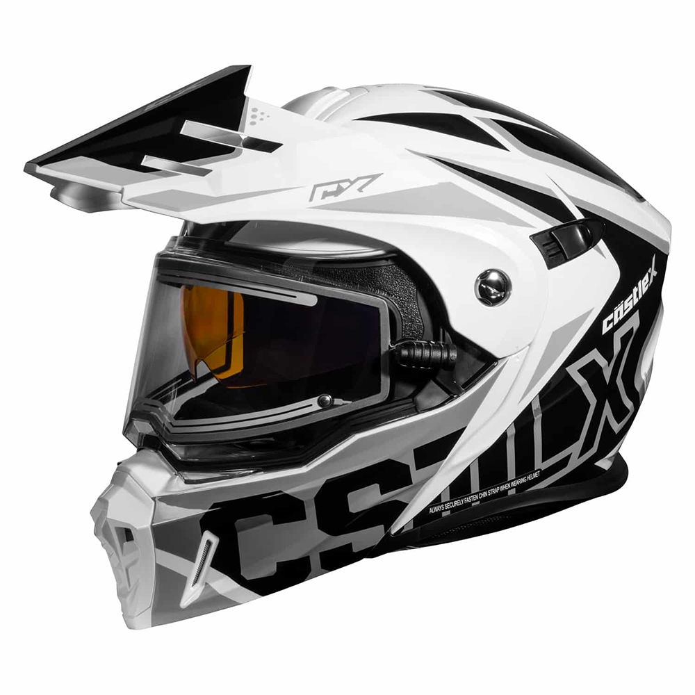 Castle X CX950 V2 Jag Electric Shield Modular Helmet – Up North Sports Castle X CX950 V2 Jag Electric Shield Modular Helmet – Up North Sports