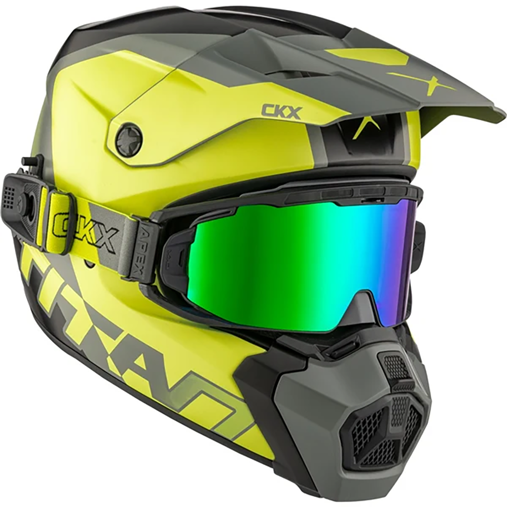 CKX Titan AMS Nunavut Helmet With APEX Double Lens Goggle – Up CKX Titan AMS Nunavut Helmet With APEX Double Lens Goggle – Up