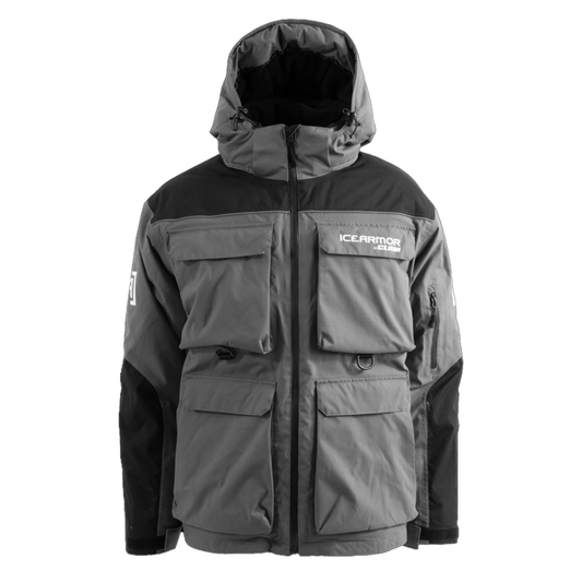 Ice Armor Rise V3 Float Parka - Charcoal / Black Gray Front