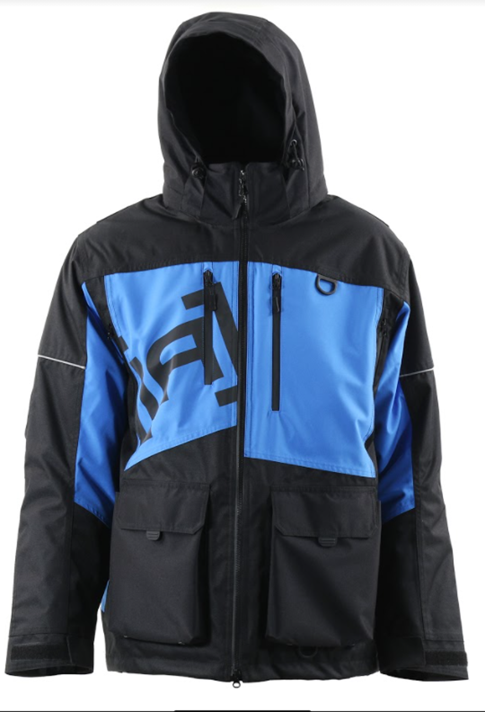 Ice Armor Defender Float Parka Black Blue – Up North Sports