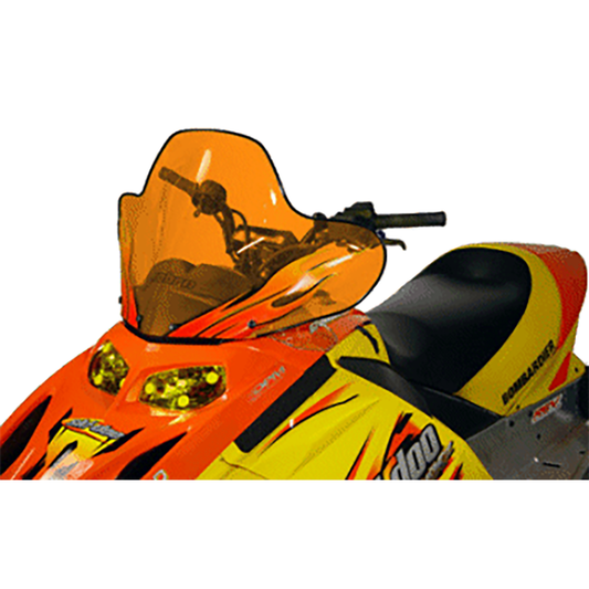 Cobra REV High-height, transparent orange Flyscreen™ w/flame graphics