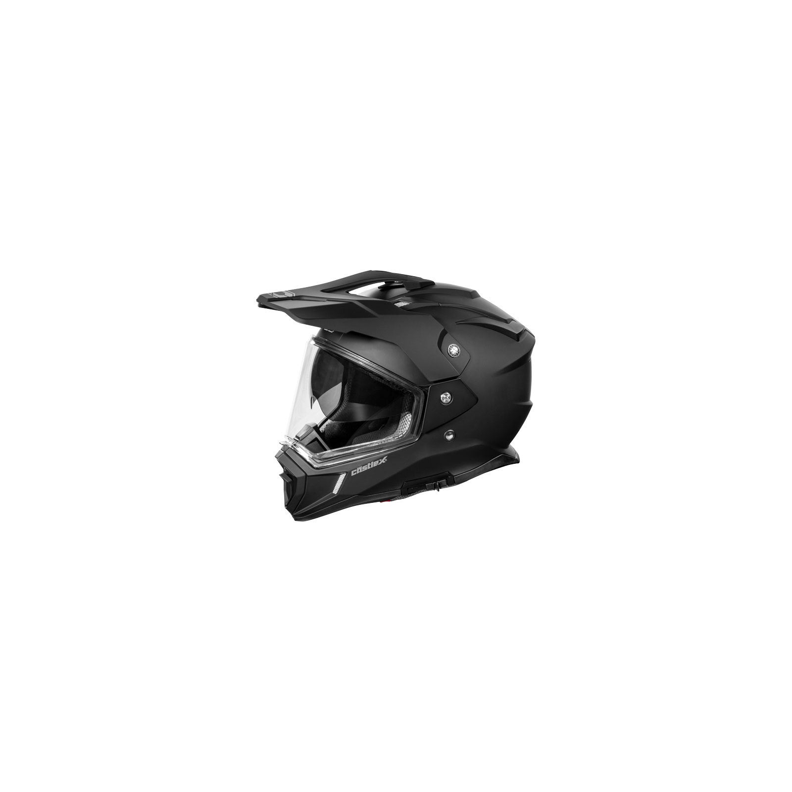 Castle X CX200 Dual Sport Motorcycle Helmet Matte Black / Medium