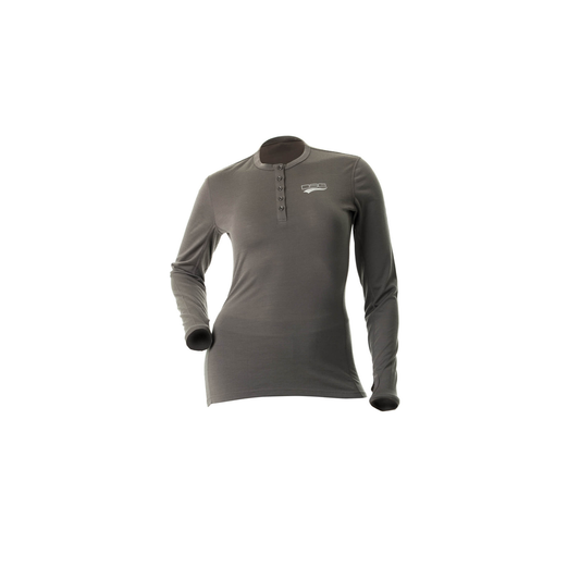DSG Women's Merino Wool Base Layer Shirt - Grey Grey