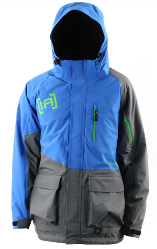 Ice Armor Edge X Parka - Grey / Blue / Chartreuse