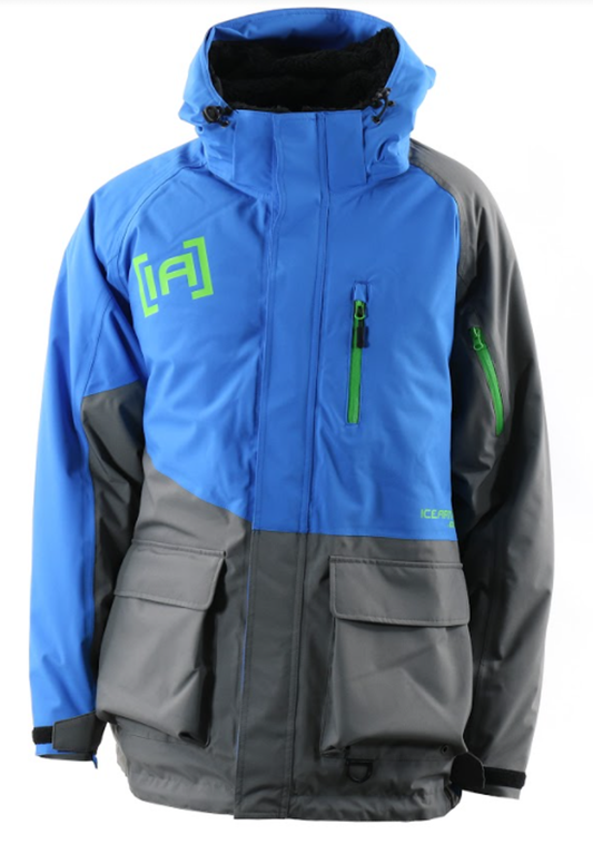 Ice Armor Edge X Parka - Grey / Blue / Chartreuse