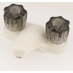 Empire Brass Company 4" Lavatory Faucet - Biscuit with smoked handles