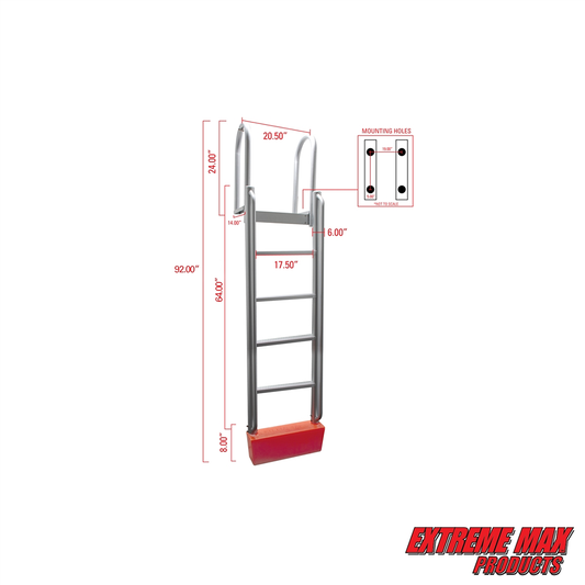 Extreme Max Floating Dock Ladder - 5-Step - 3005.5263