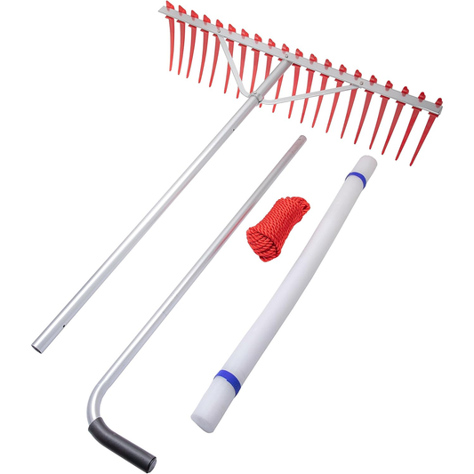 Extreme Max Stake Rake Heavy-Duty Aquatic Weed Rake 7'- 3005.4371