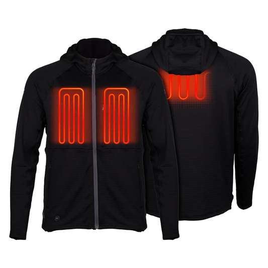 Fieldsheer Men's Element Mid-Layer Full Zip Hoodie - Black