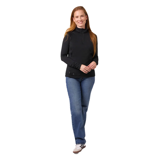 Fieldsheer Element Mid-Layer 1/4 Zip LS Shirt Women's - Black