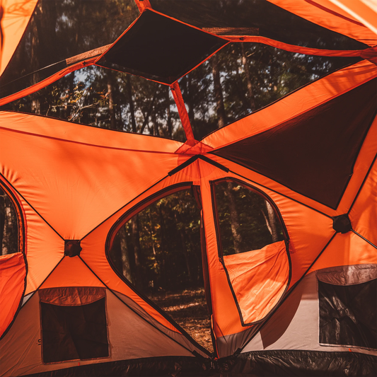 Gazelle Tent T4 Pop-Up Portable Camping Hub Tent - Sunset Orange - 22272