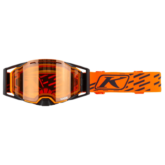 Klim Rage Goggle Fragment Strike Orange With Persimmon Lens