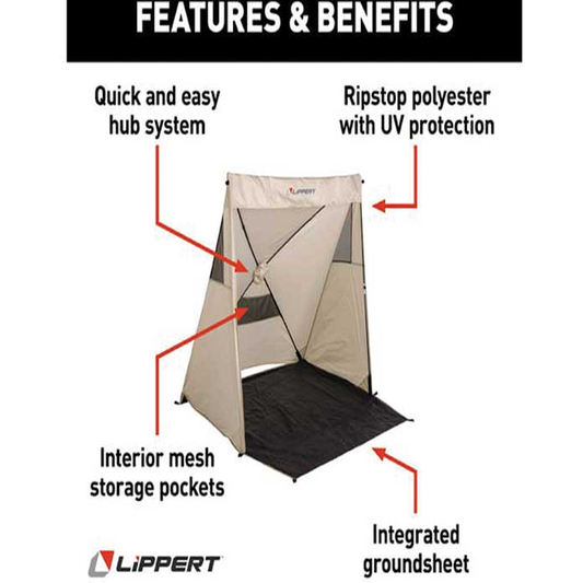 Lippert Picnic Popup Sun Shelter - Hideout privacytent2