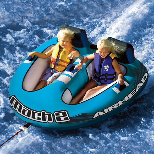 Airhead AHM2-2 MACH 2 Inflatable Double Rider Towable Water Tube