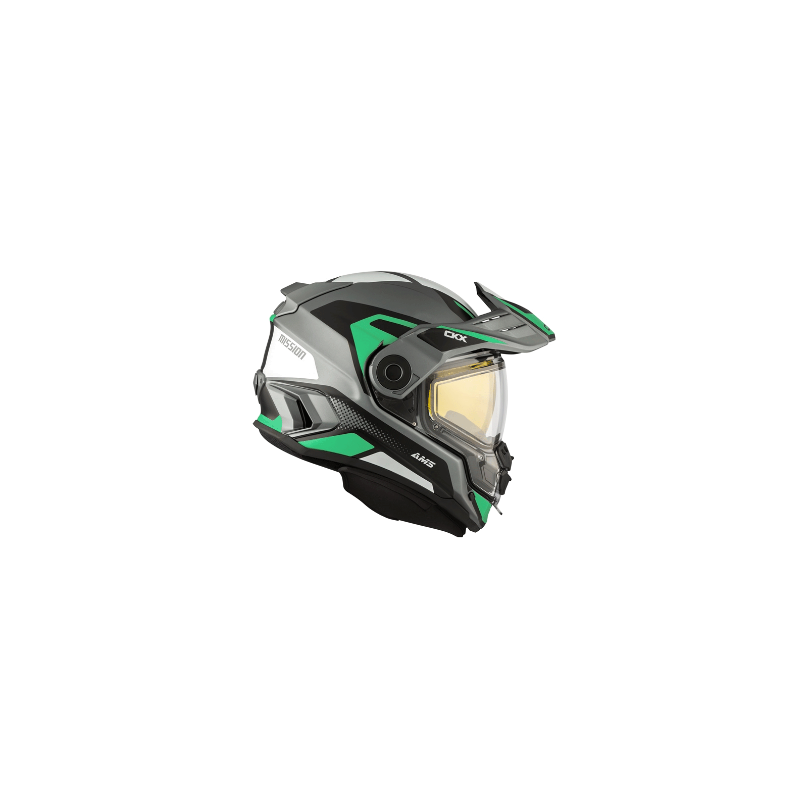 CKX Mission AMS Dual Sport Optic Helmet w/ Dual Lens Shield – Up