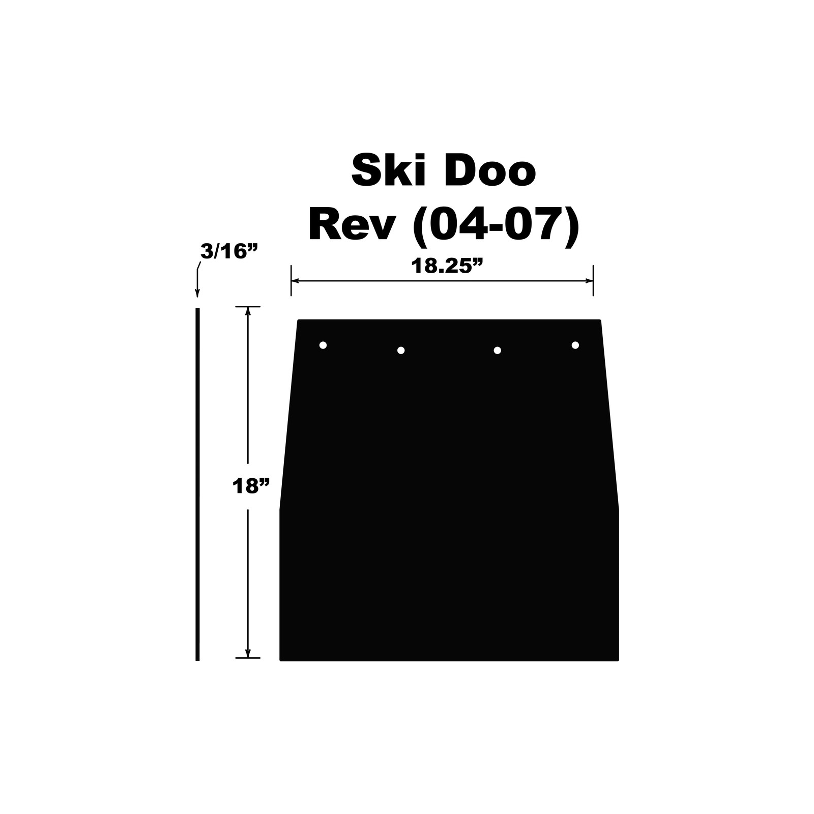 PDP Snow Flap - SF047SDPB – Up North Sports