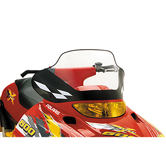 Powermadd Cobra Polaris Edge, Tall (14.75"), Clear with black base & white checks - 11540
