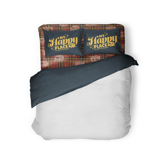 Camco Life is Better at the Campsite Sheet Set RV Queen Red Plaid redplaidqueen