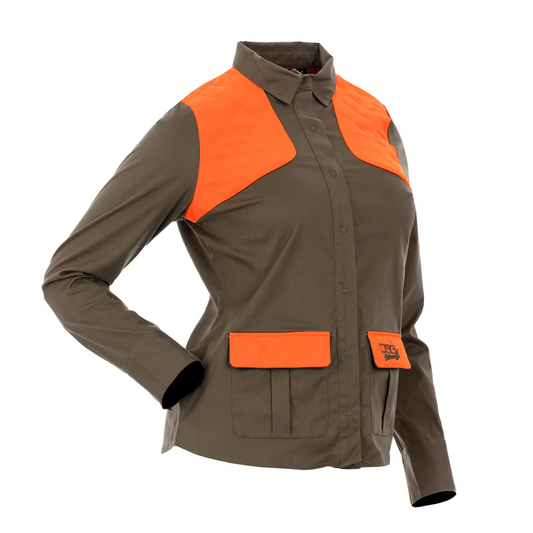 DSG Upland Snap Up Shirt Blaze Orange / Stone