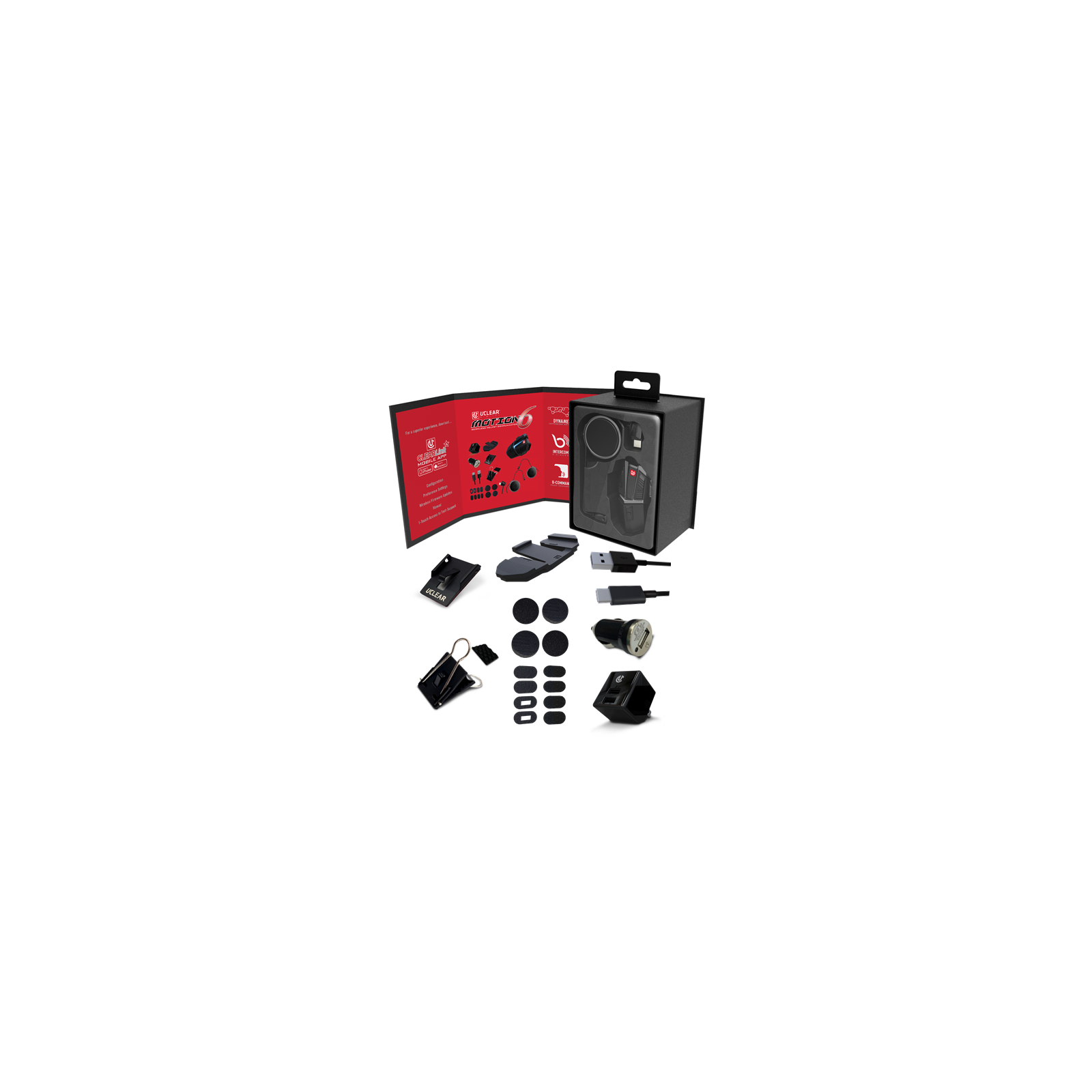 bluetooth communicator for snowboard helmet UCLEAR Motion 6 Bluetooth Communicator